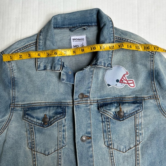 BroDenim Women’s Blue Football Jean Jacket - Picture 6 of 8